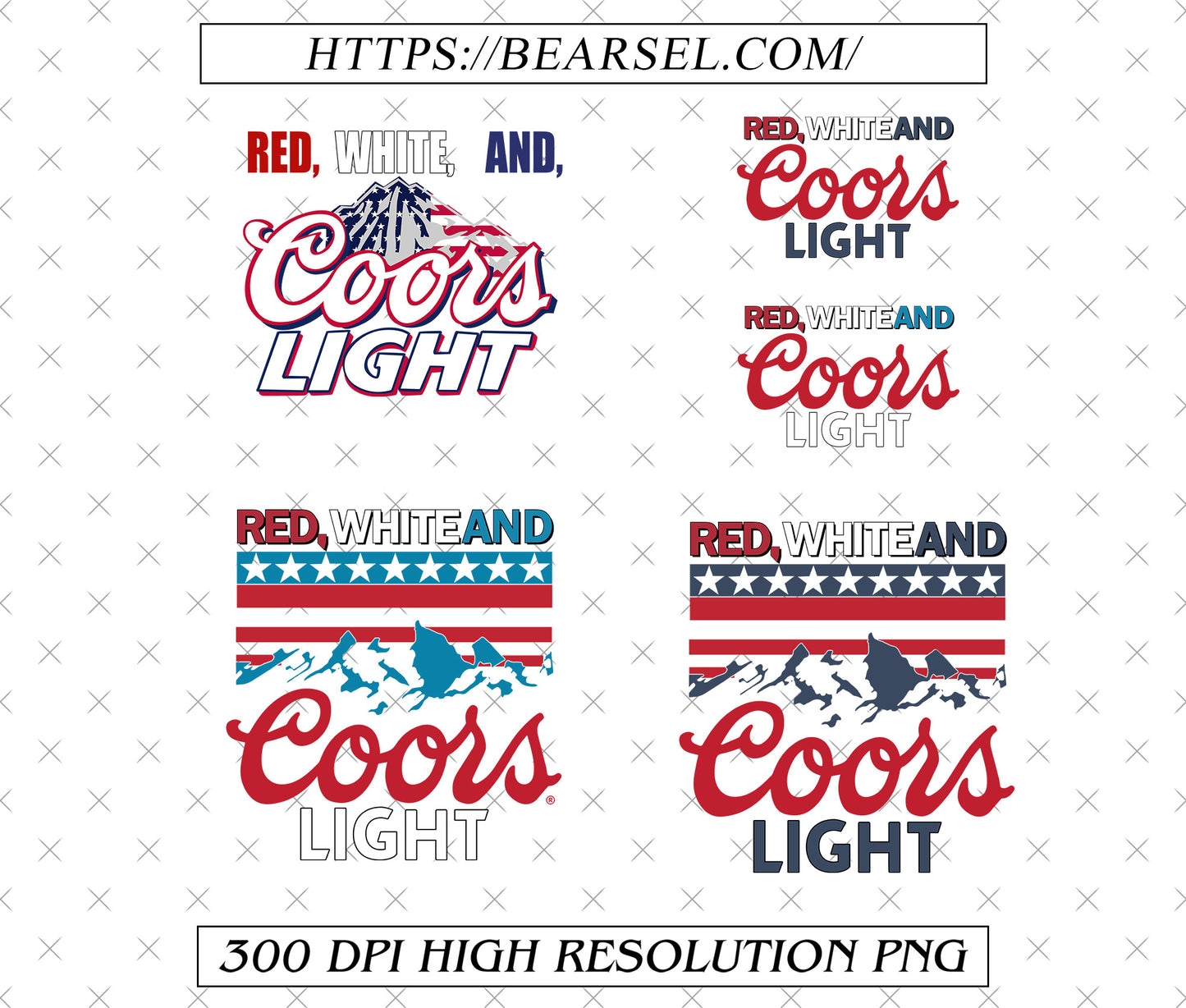 Red White and Coors Light PNG, 4th Of July PNG, USA, Beer, Independence Day, Sublimation Design, Patriotic Png, Bad Day to Be A Beer Png